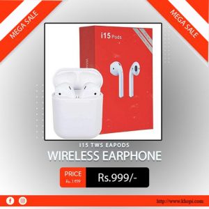 TWS Bluetooth i15 pods Window Touch Control Auto Pairing Wireless